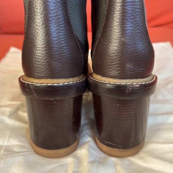 Tory Burch Miller Lug Sole Heel Lace Up Boot - Picture 9 of 10